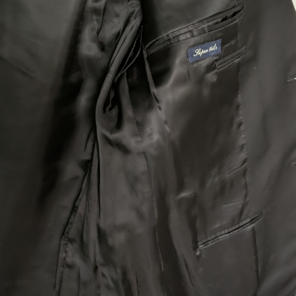 Canali black wool Super 140 blazer jacket 40R - Picture 7 of 8